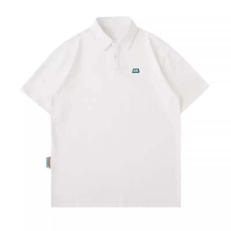 Fashion Preppy Style  Men's Polo Shirts Solid Color Teenager School Student Casual Polo Tshirts Goft Trendy Daily Clothing