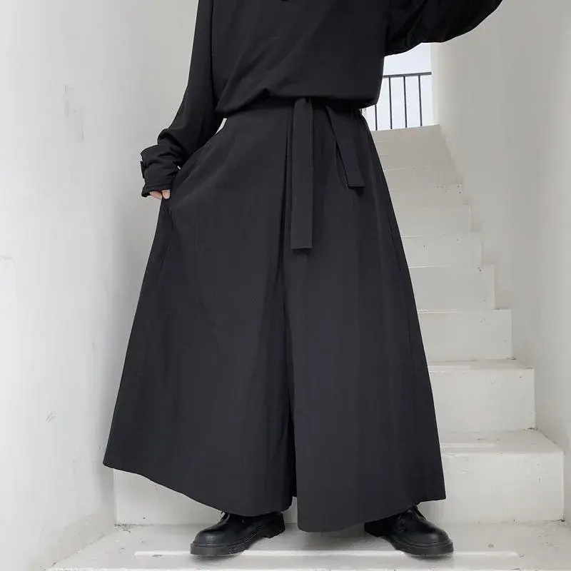 Janpan Fashion Harajuku YY Baggy Pants for Men Women Y2k Samurai Style Unisex Trousers Streetwear Gothic Punk Stylish Clothing