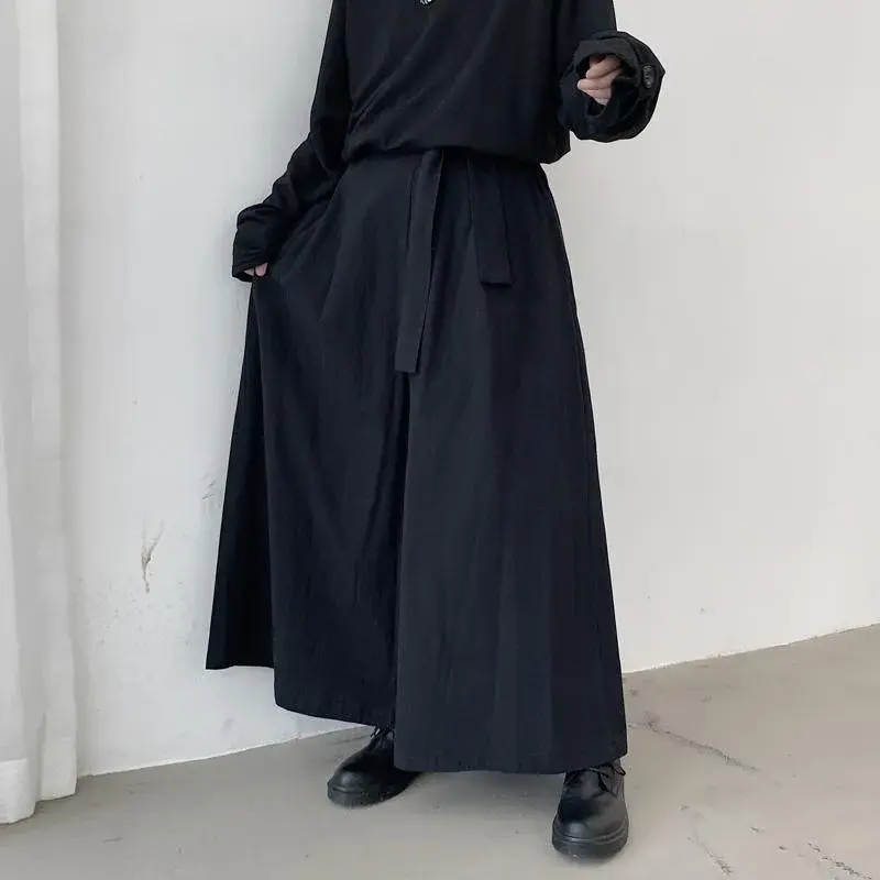 Janpan Fashion Harajuku YY Baggy Pants for Men Women Y2k Samurai Style Unisex Trousers Streetwear Gothic Punk Stylish Clothing