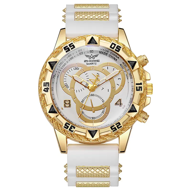 Luxury Gold Bear Watch 2025 Quartz Watch Men Military Watches Sport Wristwatch Silicone Fashion Hours