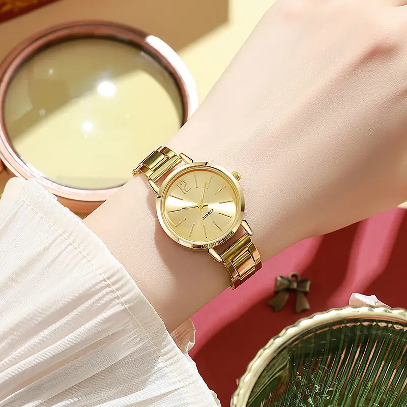 Women Watch Fashion Small Dial Gold Watch Woman Luxury Alloy Strap Ladies Quartz Wristwatches Gift Clock Gift reloj mujer