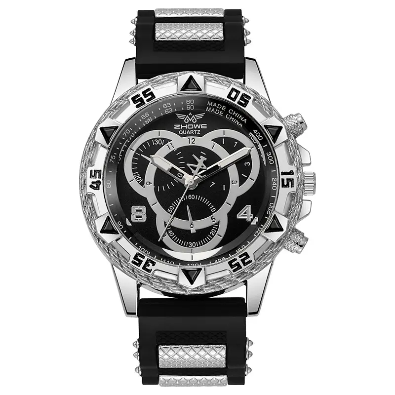 Luxury Gold Bear Watch 2025 Quartz Watch Men Military Watches Sport Wristwatch Silicone Fashion Hours
