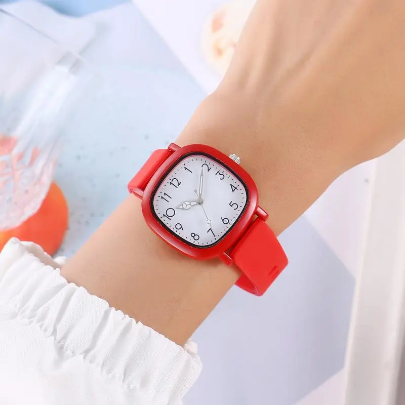 Fashion Women's Watch Silicone Strap Wristwatch Quartz Watches For Women Clock Ladies Watch Gift Reloj Mujer
