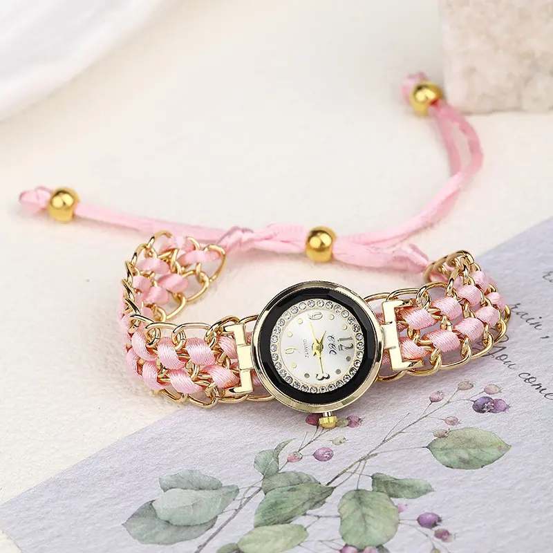Fashion Women Watches Knitting Rope Chain Winding Analog Quartz Wrist Watch Simple Ladies Casual Clock Relogio Feminino Gifts