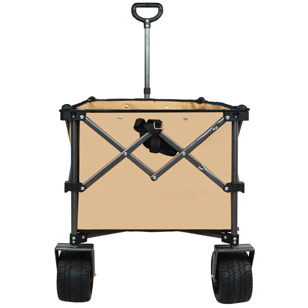 Collapsible Folding Wagon, Push Pull Beach Wagon Cart Carrito Plegable Con Ruedas  Carretilla Plegable