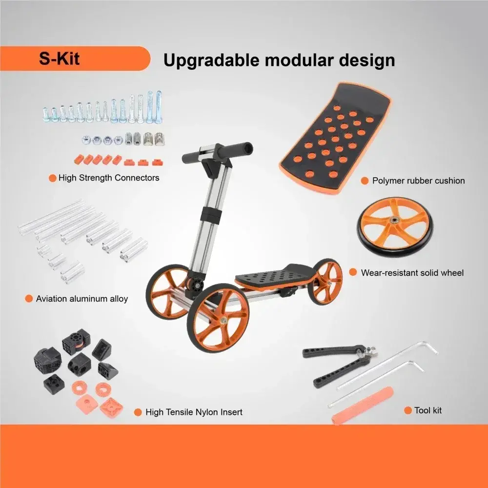 Constructible Kit 20 in 1 Kids Balance Bike No Pedals Toys for 1 to 4 Year Old Engineering Building Kit Scooter Not Electric
