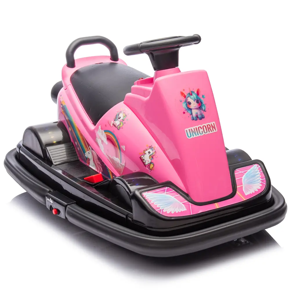 Children's Electric Car, 12V Children's Bumper Car, Collision Triggers Sound and Light, Suitable for Children Aged 3-5 Years Old