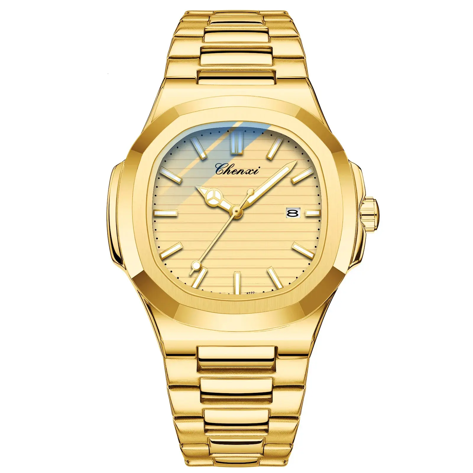 Luxury Golden Men's Watches Top Brand Royal Minimalism Design Calendar Waterproof Wristwatch for Men Fashion Casual Gift Clock