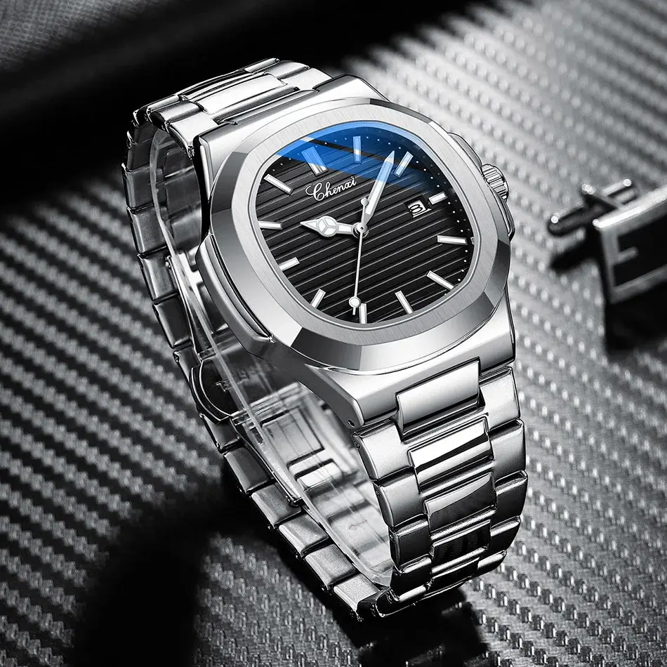 Luxury Golden Men's Watches Top Brand Royal Minimalism Design Calendar Waterproof Wristwatch for Men Fashion Casual Gift Clock