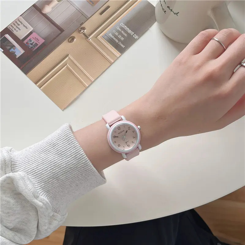 Casual Children Watches Silicone Strap Classic Casual Sport Lovely Kids Watches Girls Boys School Student Quartz Wristwatch Gift