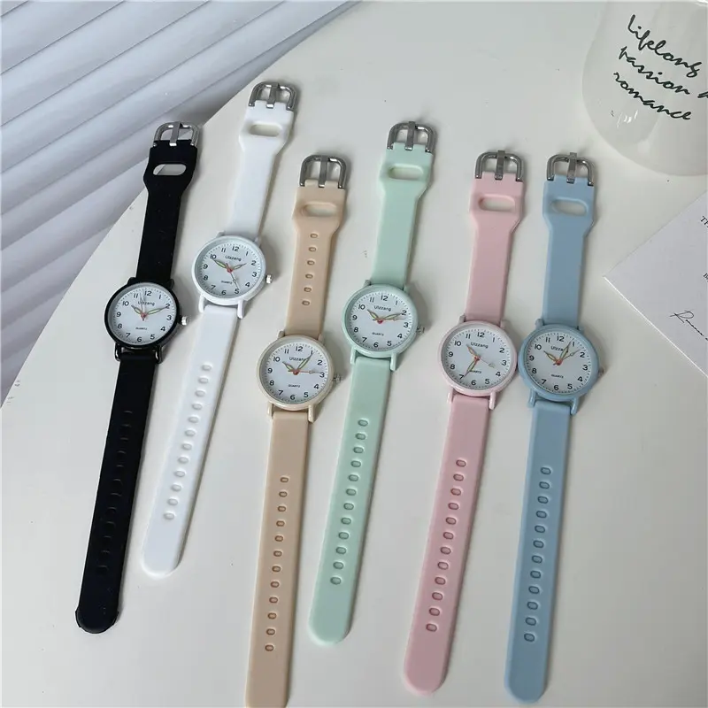 Classic Simple Watch for Kids Fashion Silicone Strap School Student Sport Casual Wristwatch Boys Girls Children Watches Gifts