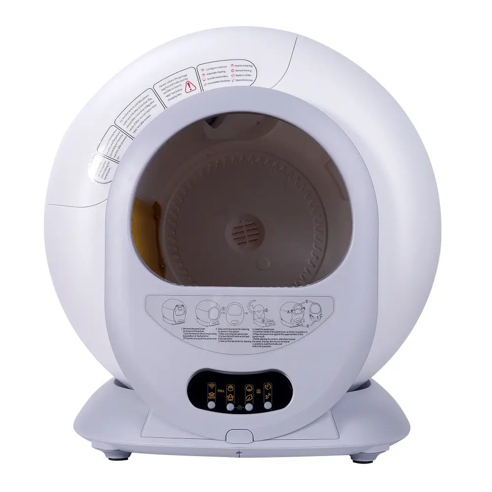 Self-cleaning Cat Litter Box, App Control Supports 2.4G WiFi (with Key Control Model) Automatic Cat Litter Box Self Cleaning