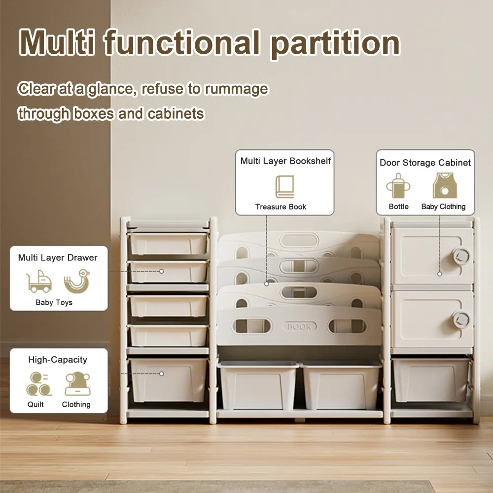 Children's Toy Storage Cabinet, Detachable Toy Box, Children's Bookshelf and Toy Storage Storage  Storage Box