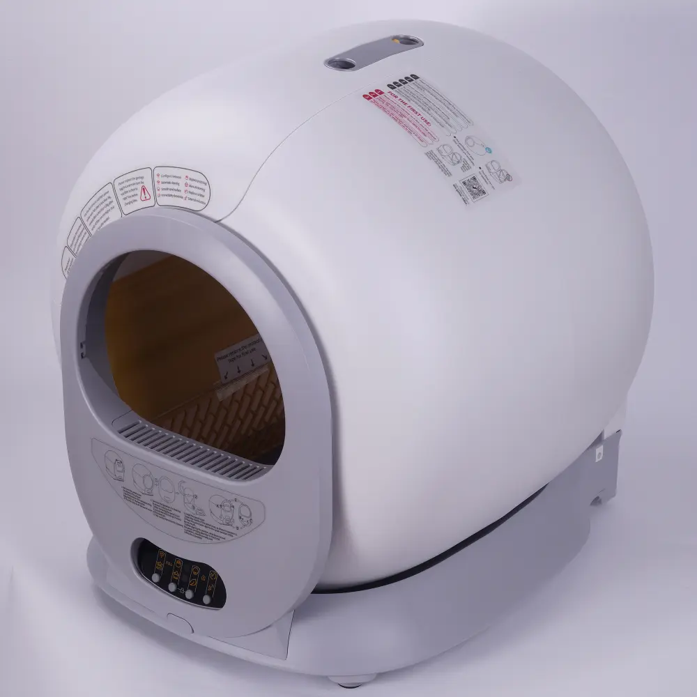 Self-cleaning Cat Litter Box, App Control Supports 2.4G WiFi (with Key Control Model) Automatic Cat Litter Box Self Cleaning