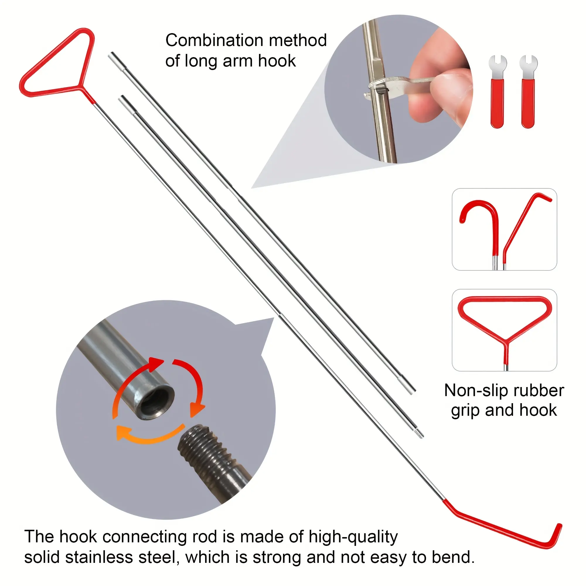 24-piece car repair tool set with long arm combination hook professional center console removal tool buckle removal crowbar infl