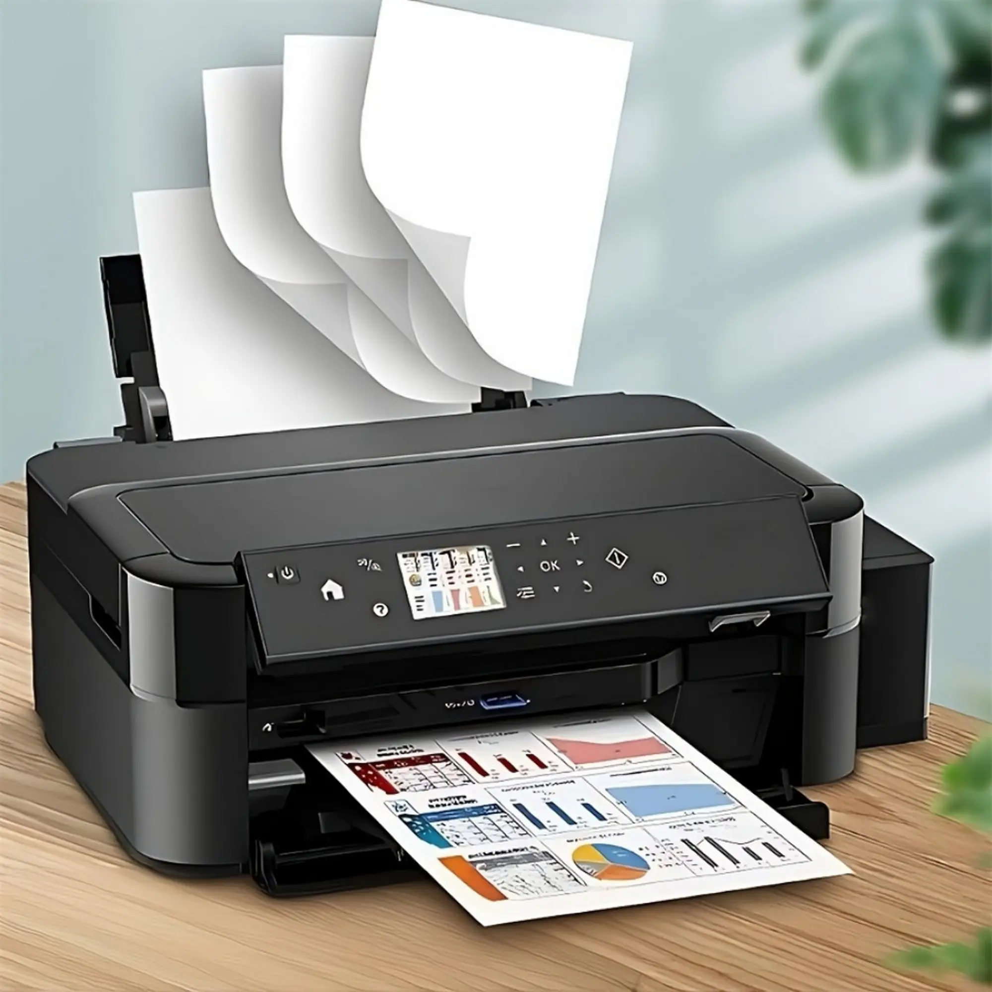 4000 Sheets of A4 White Paper, Suitable for Copying, Printing, and Writing, 500 Sheets Per Pack,8 Packs