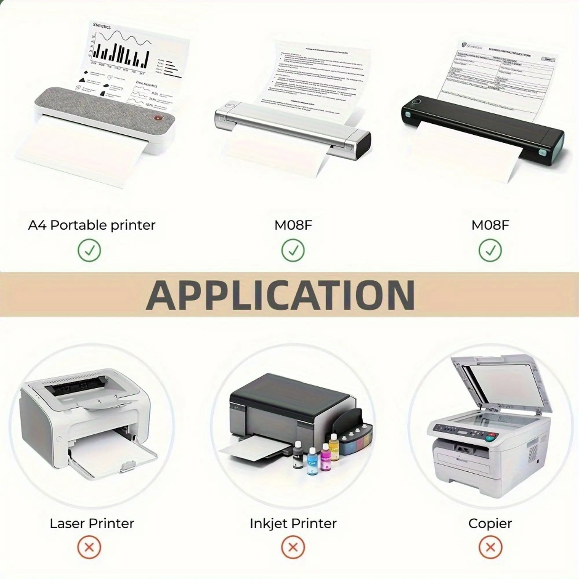 4000 Sheets of A4 White Paper, Suitable for Copying, Printing, and Writing, 500 Sheets Per Pack,8 Packs