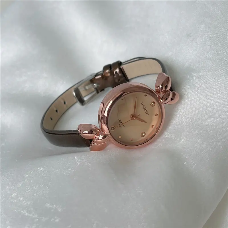 Narrow Strap Simple Casual Lady Watches Gold Luxury Elegant Quartz Wristwatch for Lady Fashion Ins Business Party Gift Clock