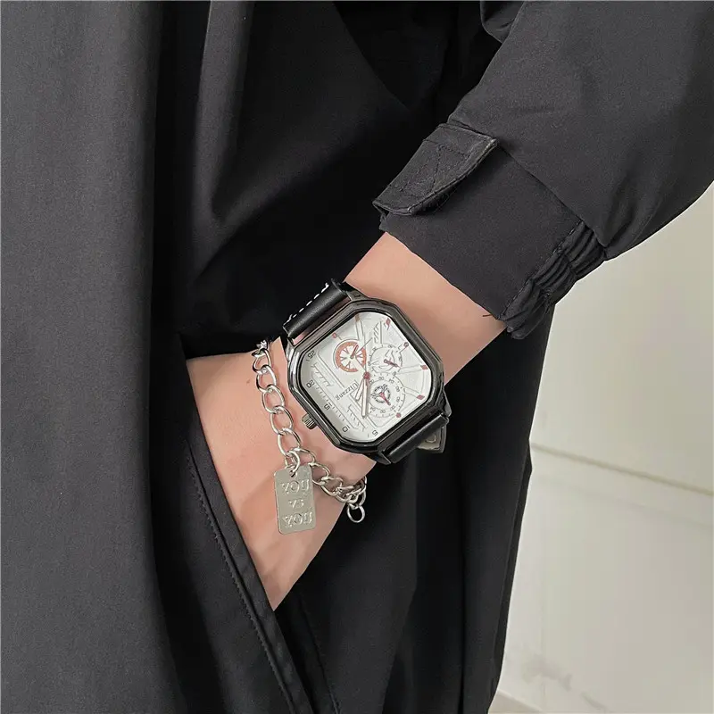 Fashion Men Watches Casual Stylish Analog PU Leather Strap Quartz Wristwatch for Men Luxury Business Sport Watches Gift