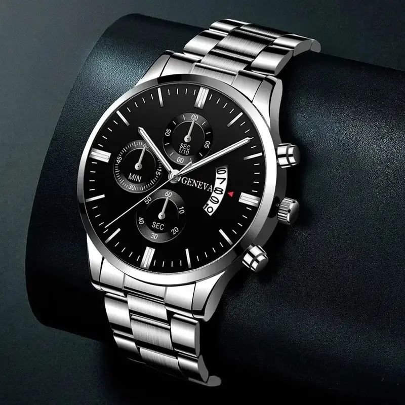 Luxury Men Stainless Steel Strap Business Clock Original Quartz Movement Top Brand Sports Watch for Men reloj hombre