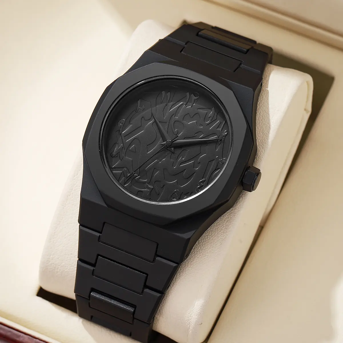 2025 New Trend Men Creative Watch Fashion Silicone Black Business Style Arabic Digital Creative Military Quartz Sports Watches