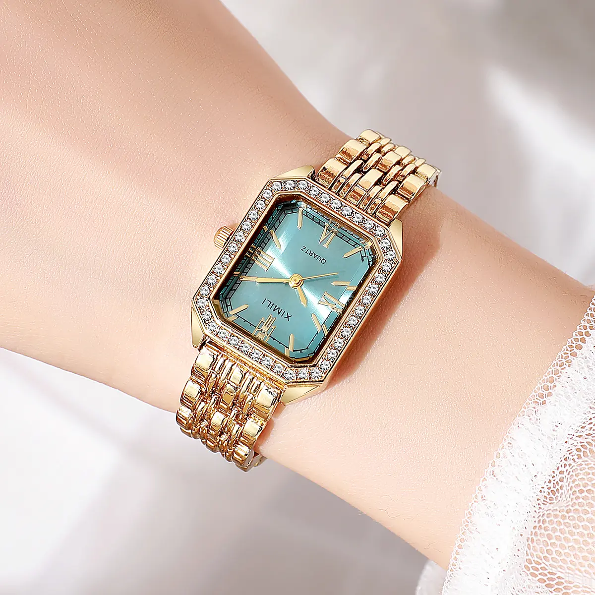 New High-end Luxury Ladies Watches Elegant Diamond Jewelry Quartz Bracelet Wristwatch Gifts for Women 2025 Fashion Dress Watch