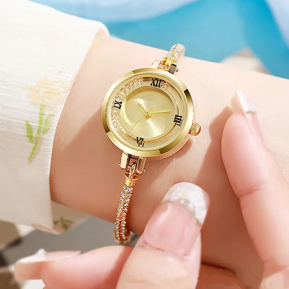 Fashion Luxury Women's Watch Gold Fine Strap Ladies Watch For Bracelet Montre Femme Female Wrist Watch Women Clock Relojes