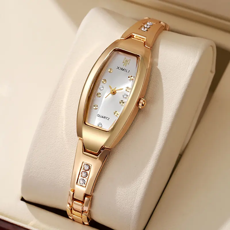 New Simple Elegant Small Women's Watches Luxury Brand Gold Wrist Watches for Women Ladies Quartz Watches for Girls （Without Box）