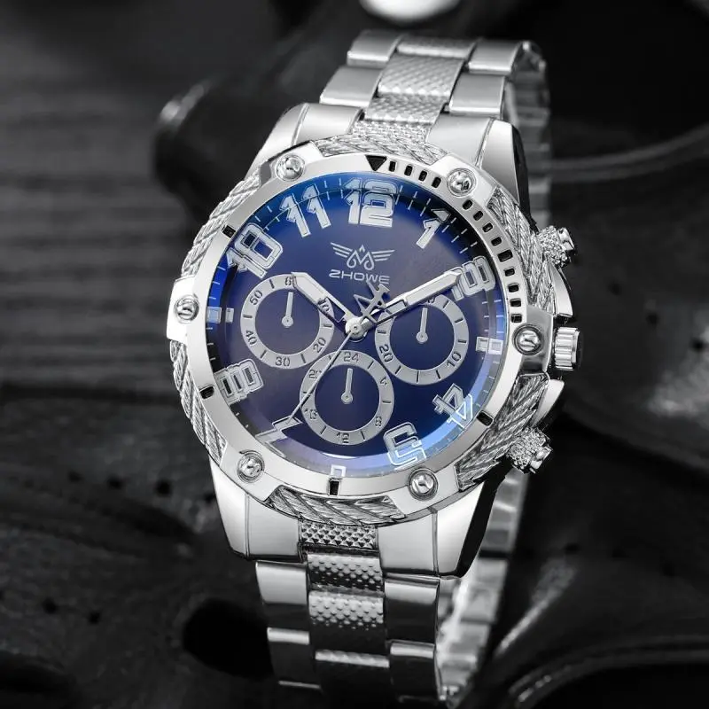 Men Business Watches Fashion Stainless Steel Band Male's Quartz Watch