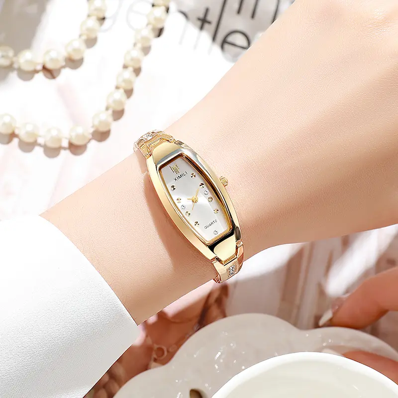 New Simple Elegant Small Women's Watches Luxury Brand Gold Wrist Watches for Women Ladies Quartz Watches for Girls （Without Box）