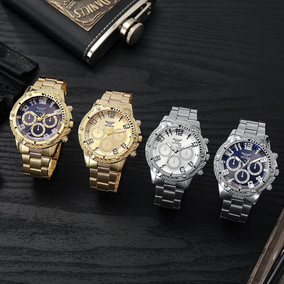 Men Business Watches Fashion Stainless Steel Band Male's Quartz Watch