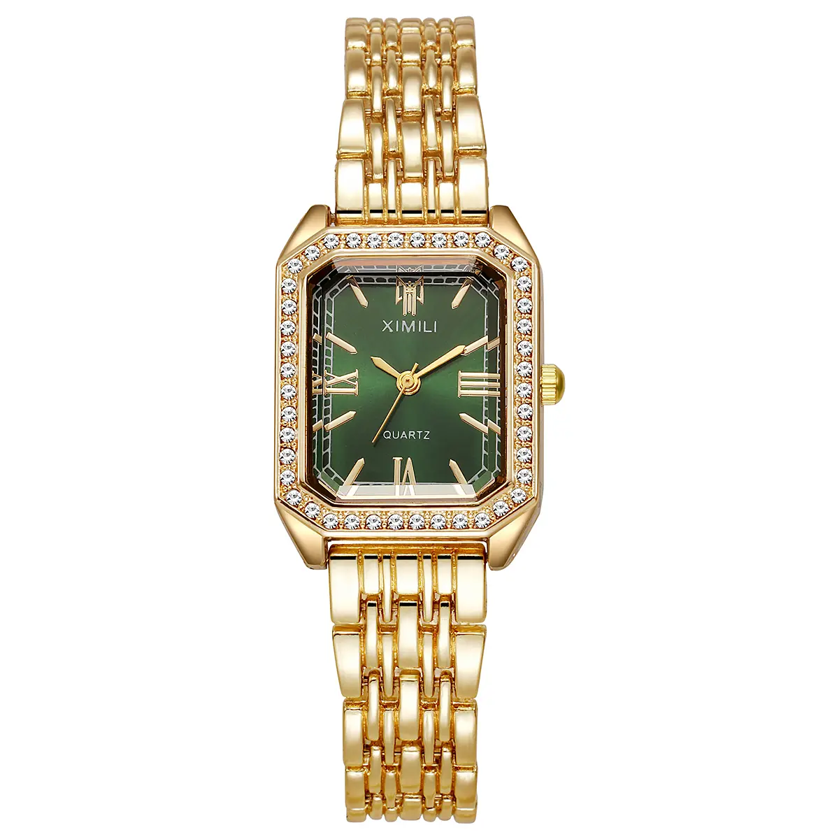 Golden Quartz Watch Diamonds Bracelet Watches For Women Small Dial Luxury Lady Wristwatch Female Clock Fashion Dress Gifts