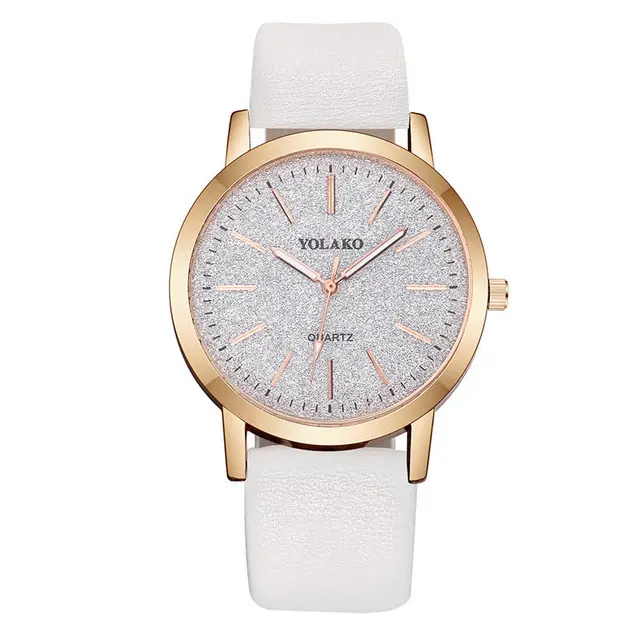 Women Watch Ladies Rhinestone Dial Wristwatch Leather Band Casual Bracele Watch Fashion Casual Leather Belt Quartz Watches Gifts