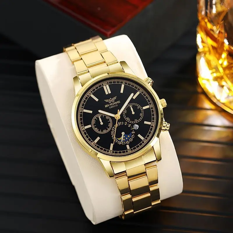 Fashion Men Stainless Steel Watch Luxury Calendar Quartz Wrist Watch Mens Business Watches for Man Luminous Clock