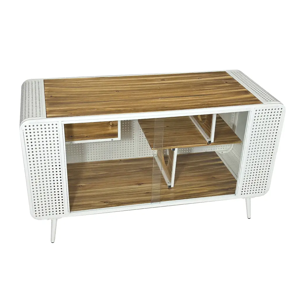 55.12 "Spacious Cat House with Tempered Glass, for Living Room, Hallway, Study and Other Spaces (White) Cat House