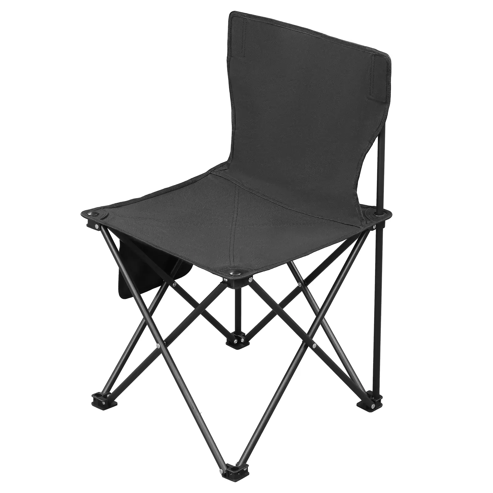 4 Pack Folding Camping Chairs with Carrying Bag, Lightweight Sports Chair, Black Chair  Outdoor Furniture