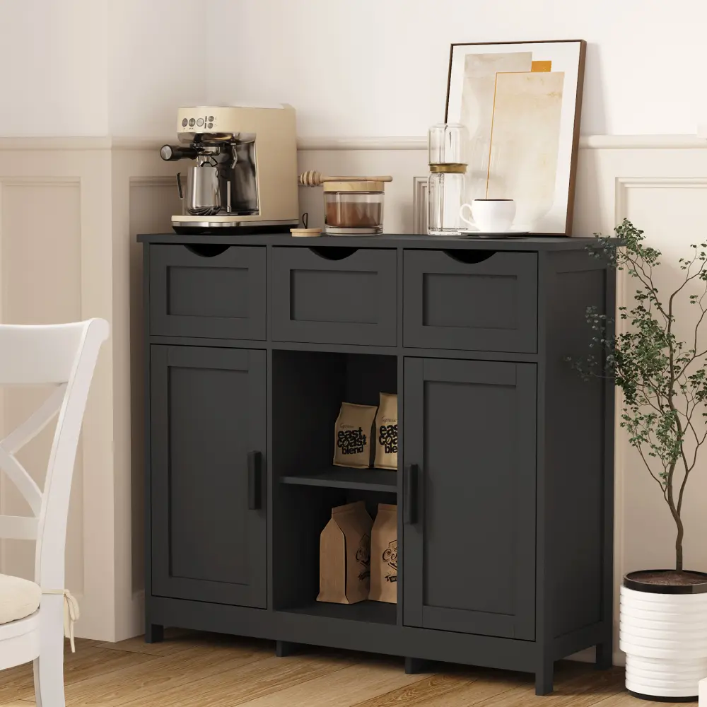 Storage Cabinets, Wooden Floor Cabinets, Storage Cabinets with Drawers and Shelves, Living Room, Bedroom Storage Cabinet