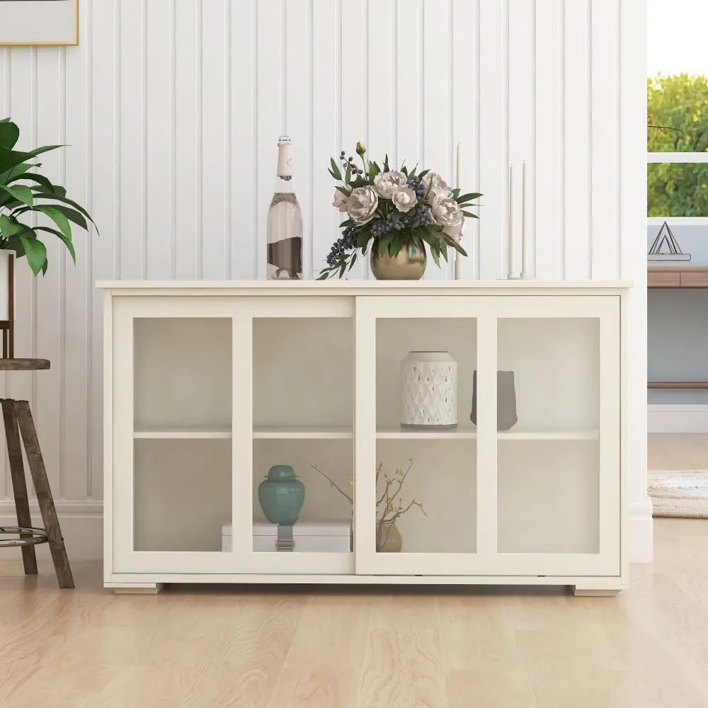 Storage Cabinets with Glass Doors, Kitchen Storage Cabinets, Sliding Doors