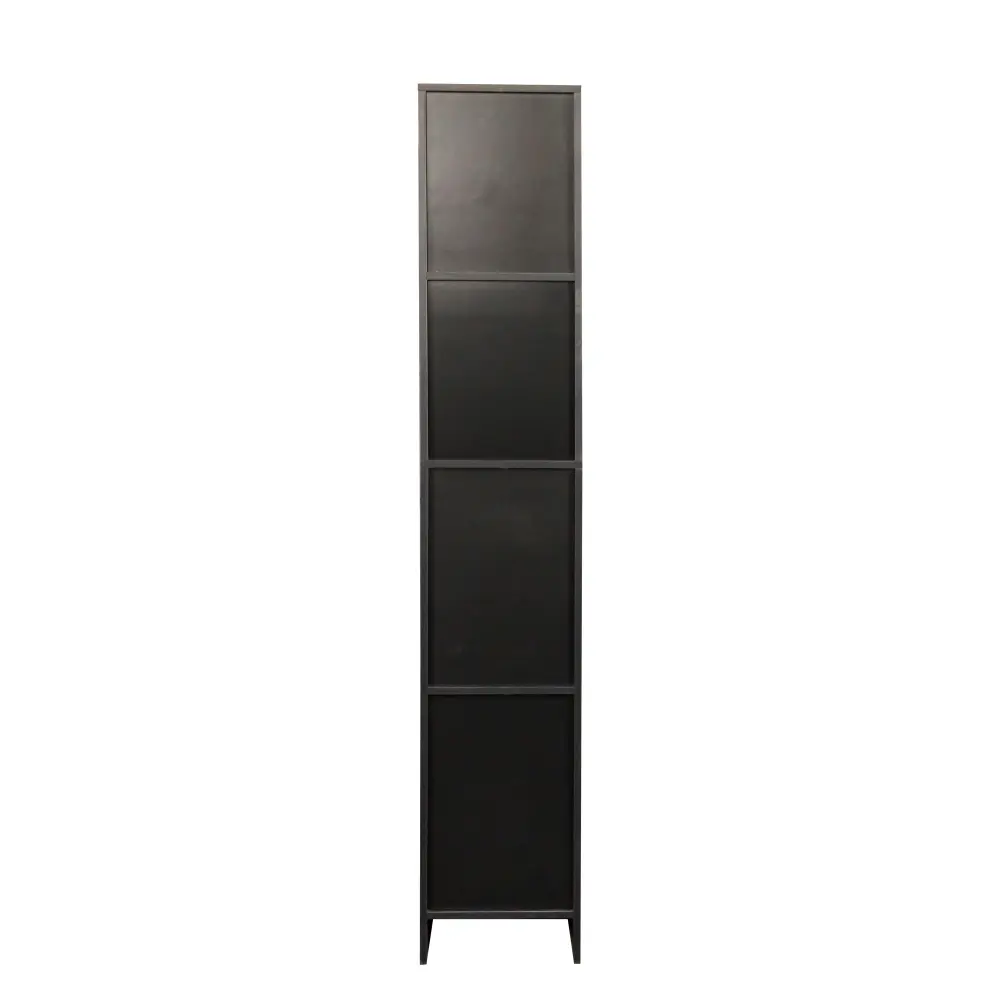 Freestanding  Cabinet with Inadjustable Shelves and Two Doors for Kitchen, Dining Room,black Furniture  Storage Cabinet