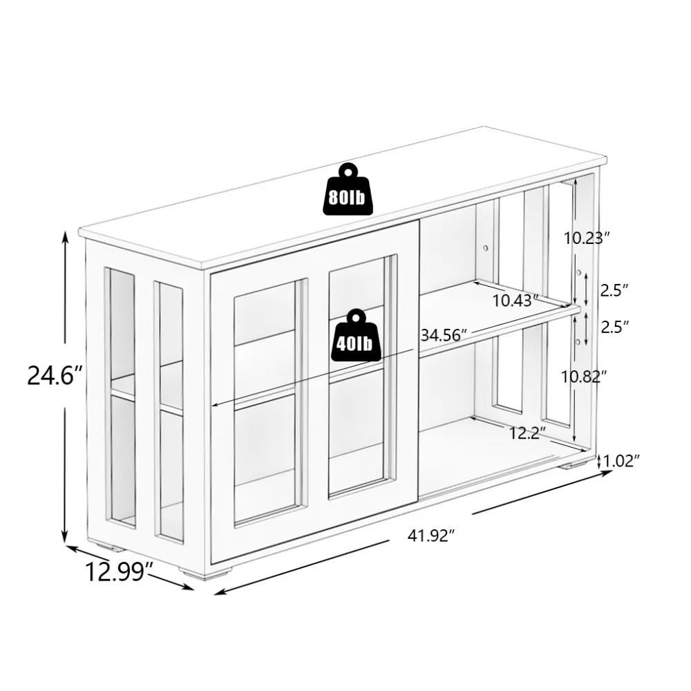 Storage Cabinets with Glass Doors, Kitchen Storage Cabinets, Sliding Doors