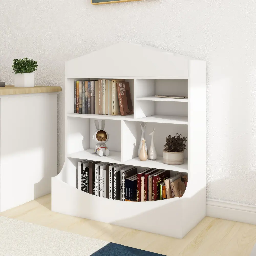 Multi-Functional Shelf Bookcase, Storage Display, Rack, Organizer, 14.37" D X 31.50" W X39.37" H  Bookshelf