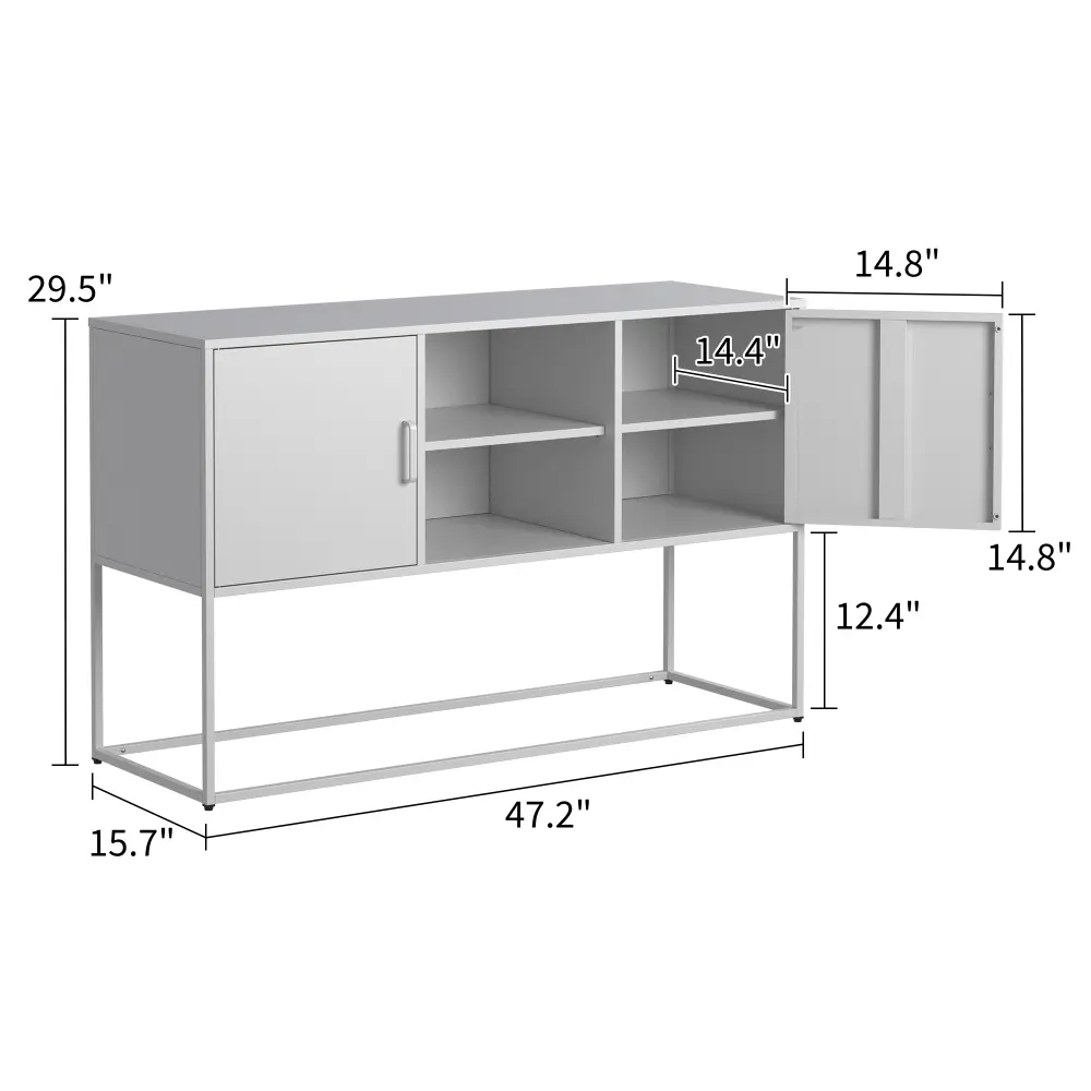 Modern Sideboard with Plenty of Storage - Anti-tip Mechanism, Silent Magnetic Closure and Eco-friendly Finish Furniture