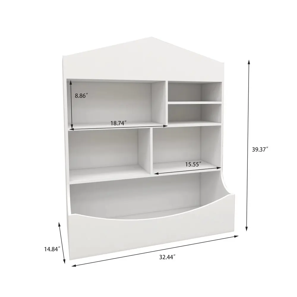 Multi-Functional Shelf Bookcase, Storage Display, Rack, Organizer, 14.37" D X 31.50" W X39.37" H  Bookshelf