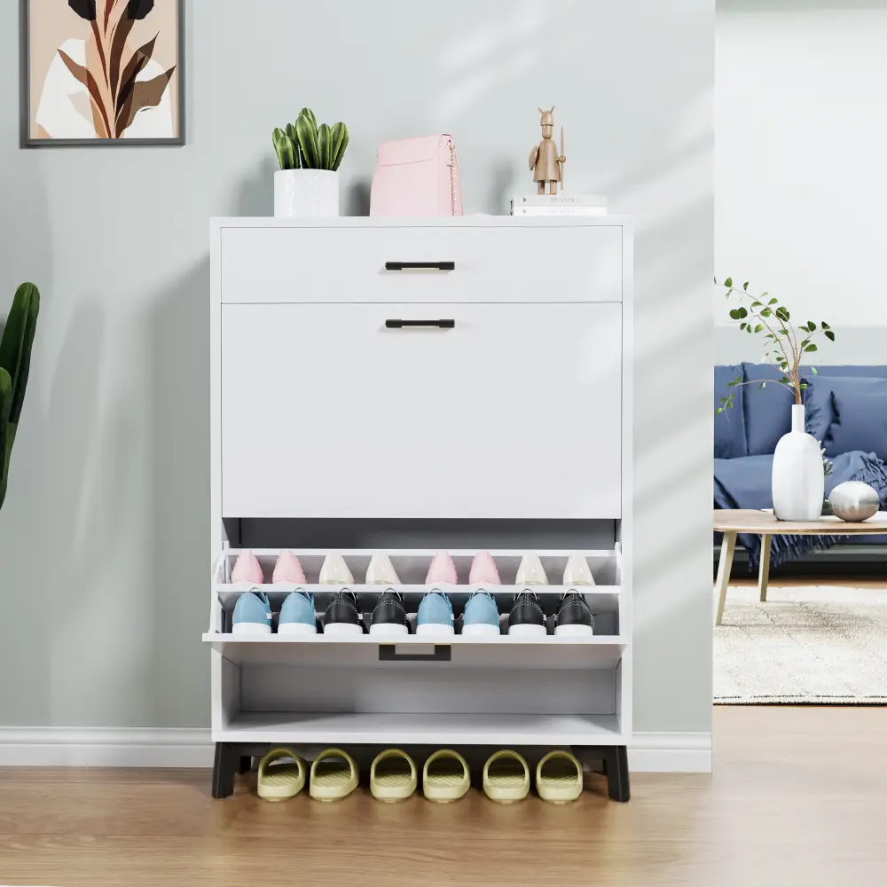 Entrance Shoe Cabinet,Freestanding Shoe Cabinet, Hidden Shoe Rack, Suitable for Entrance Corridor Closet Shoe Rack  Shoe Storage