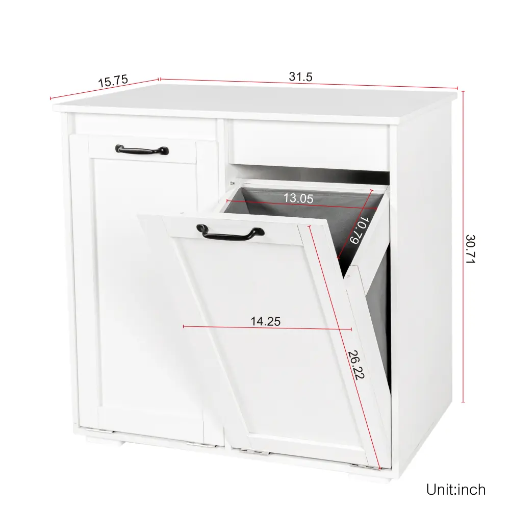 Laundry Cabinet ,with 2 Removable Liner Bags Cesta Ropa Sucia  Panier Linge