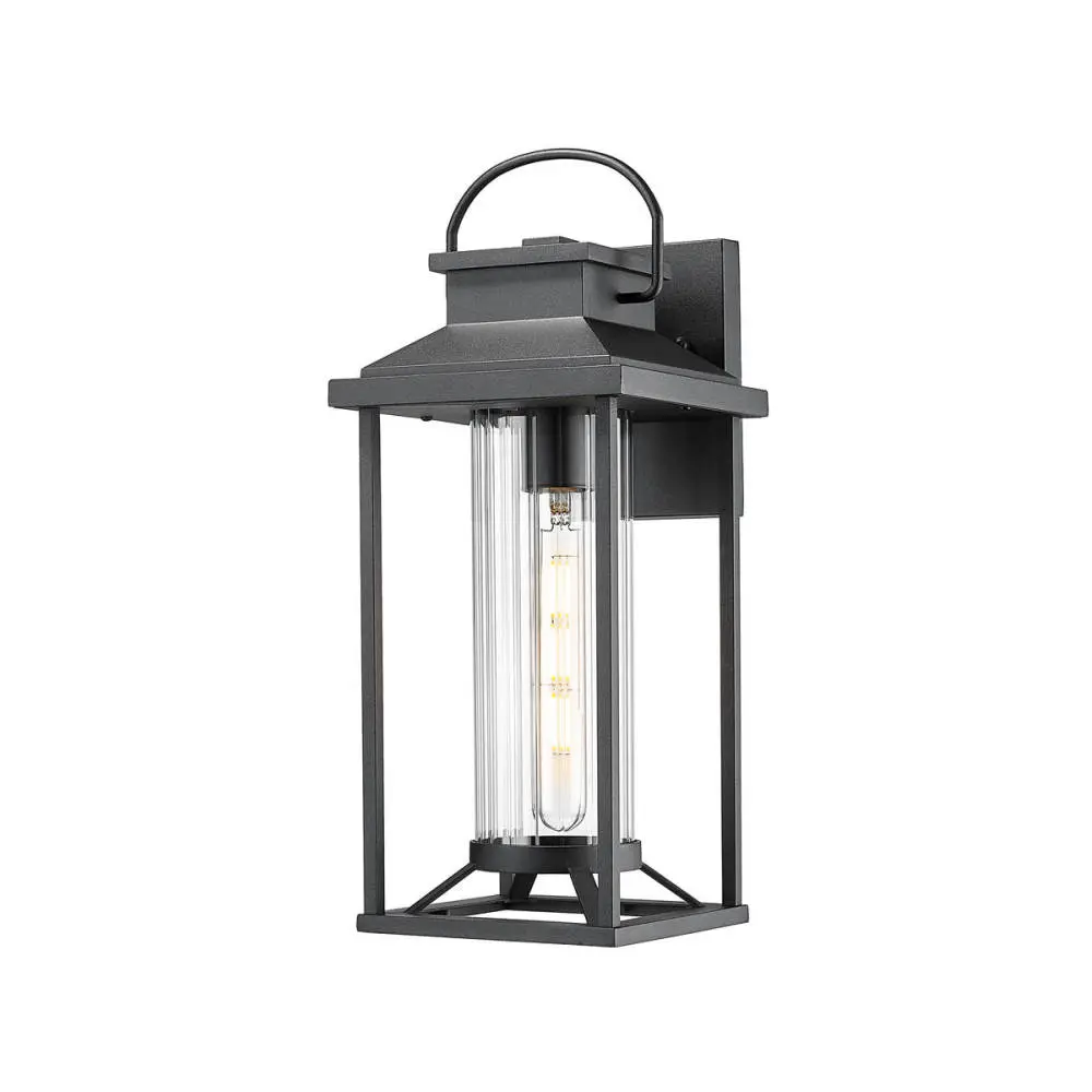 Outdoor Porch Light, Textured Black Exterior Lighting Fixture Wall Mounted, Modern Outdoor Wall Light  Outdoor Wall Light
