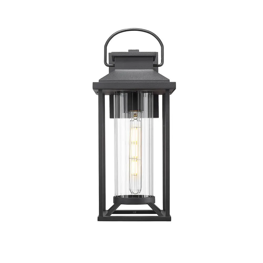 Outdoor Porch Light, Textured Black Exterior Lighting Fixture Wall Mounted, Modern Outdoor Wall Light  Outdoor Wall Light