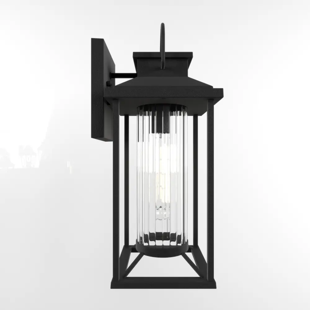 Outdoor Porch Light, Textured Black Exterior Lighting Fixture Wall Mounted, Modern Outdoor Wall Light  Outdoor Wall Light