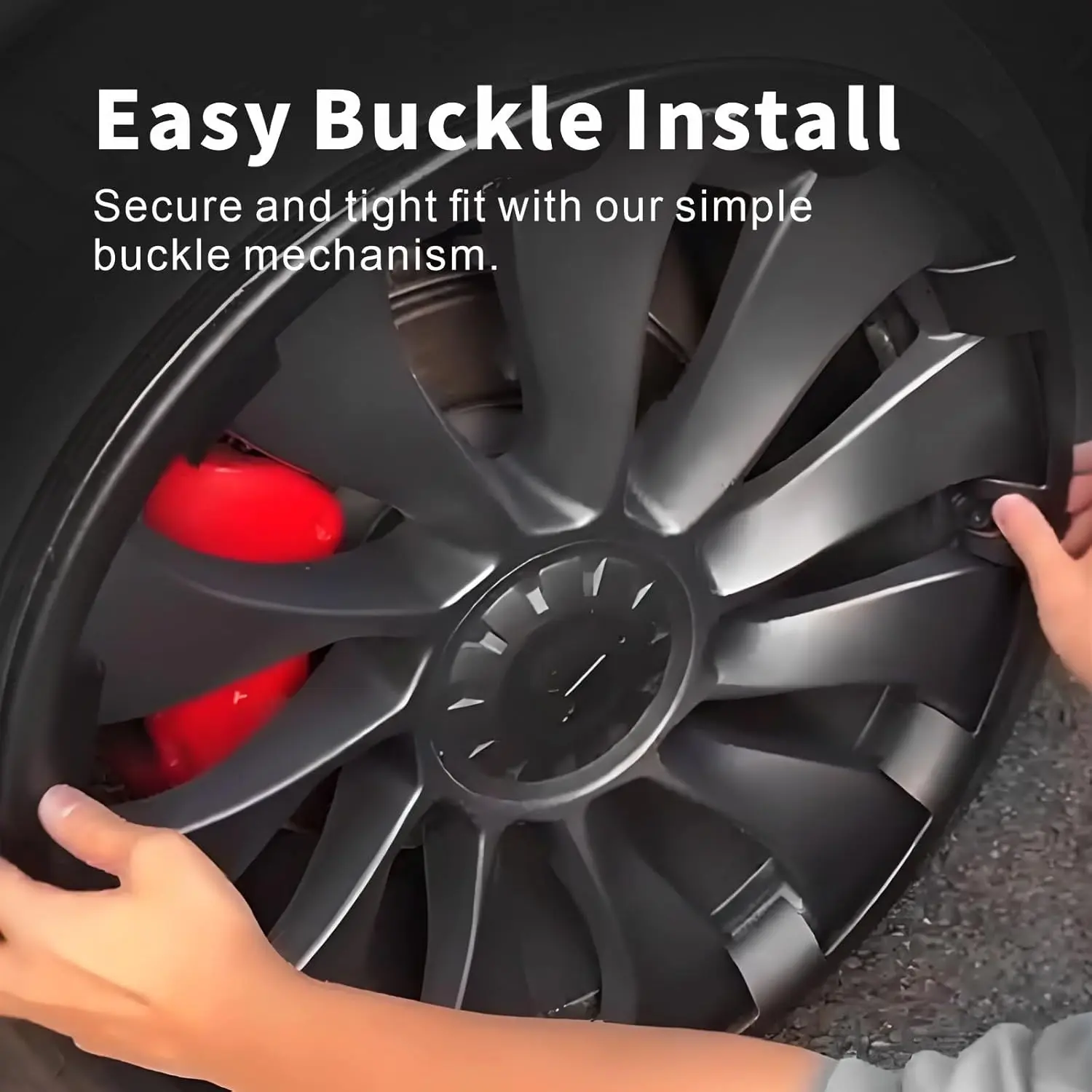 4PCS 20/21-Inch Wheel Protective Cover Hight Performance Wheel Hub Protection Ring Full Rim Cover for Tesla Model Y Accessories