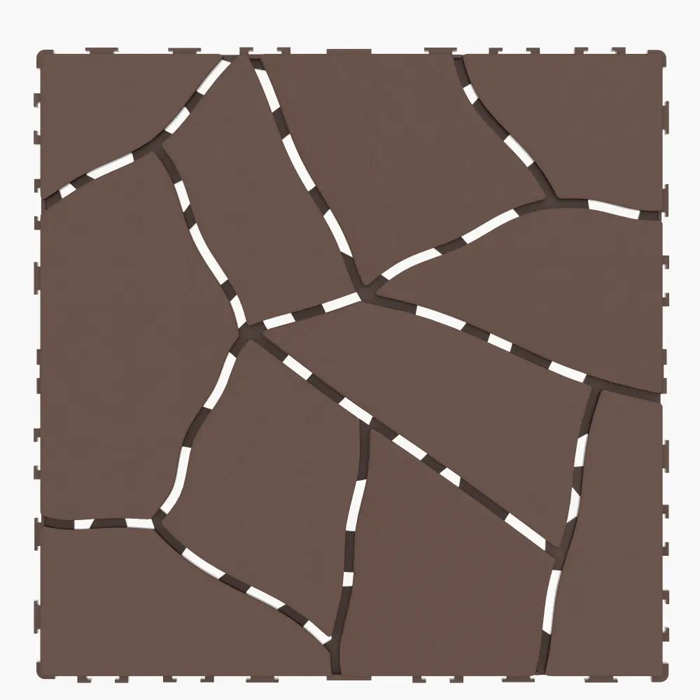 Stone style 12 inch patio deck tiles, quick and easy to install patio tiles for porches, poolside, balconies